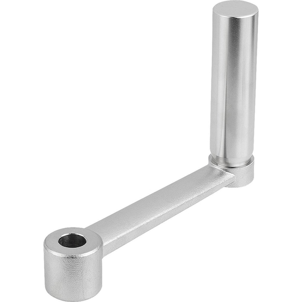 Kipp Crank Handle, Cylindrical Grip Revolving Similar To DIN 469, Size:1 Reamed Hole, D2=10, A=80, H=82, K0999.3110 - main